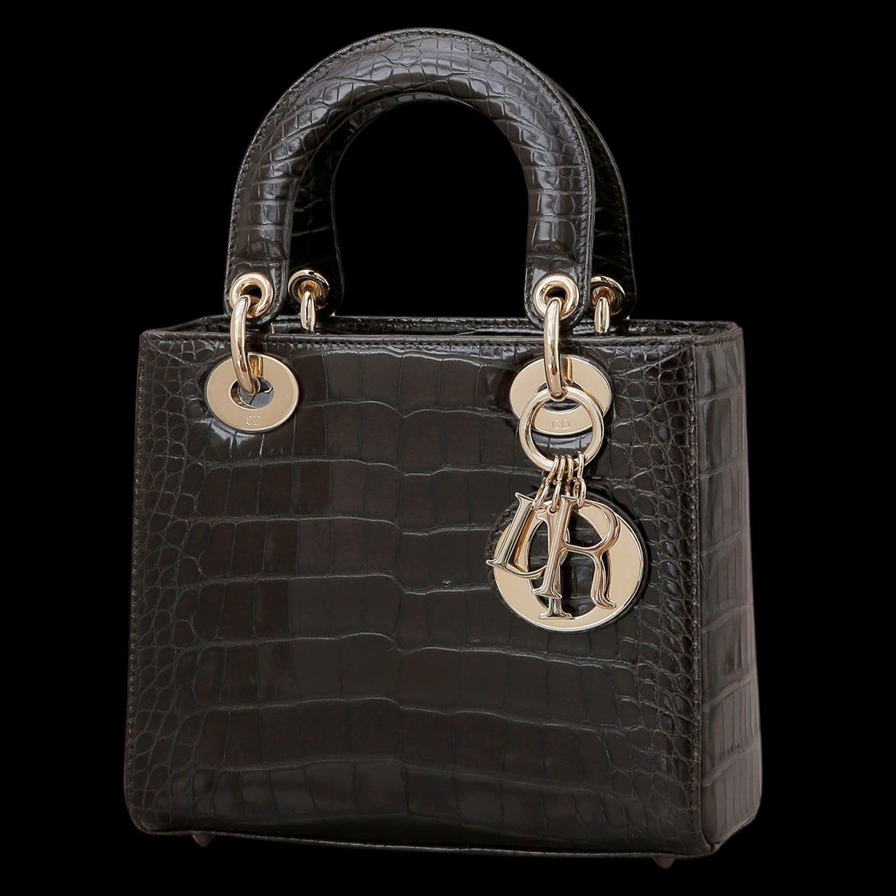 CHRISTIAN DIOR(USED)크리스찬디올 엘리게이터 레이디디올 스몰